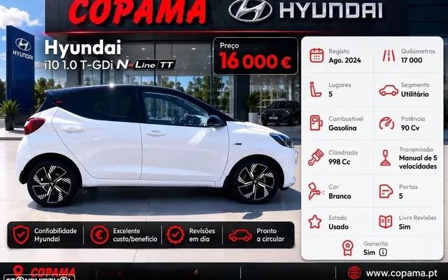 Hyundai i10 1.0 T-GDI N-Line (TT)
