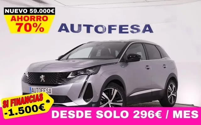 PEUGEOT 3008 1.5 PHEV E- EAT8 GT HYBRID4 AWD 300CV 5P # IVA DEDUCIBLE,NAVY,PARKTORNIC,CAMARA TRASERA