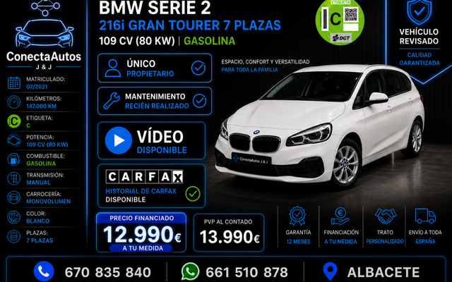 BMW Serie 2 218i Gran Tourer