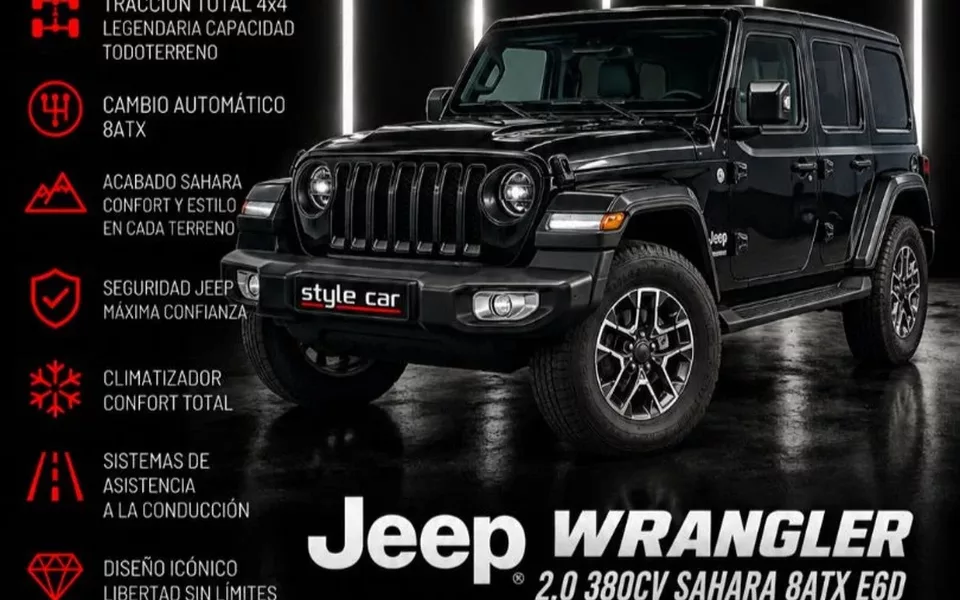 JEEP Wrangler 4p 2.0 380CV Sahara 8ATX E6D