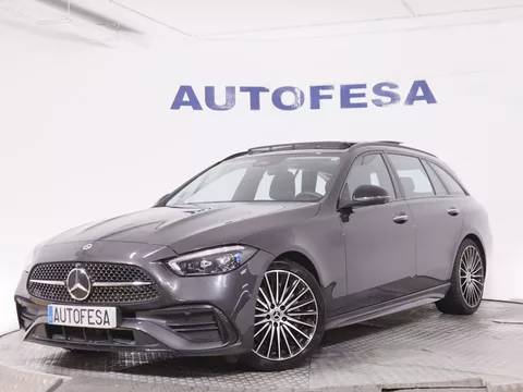 Mercedes-benz C 220 CLASE C C220D AMG LINE AUTO 194CV 5P # IVA DEDUCIBLE, TECHO ELEC DOBLE, NAVY, PARKTRONIC