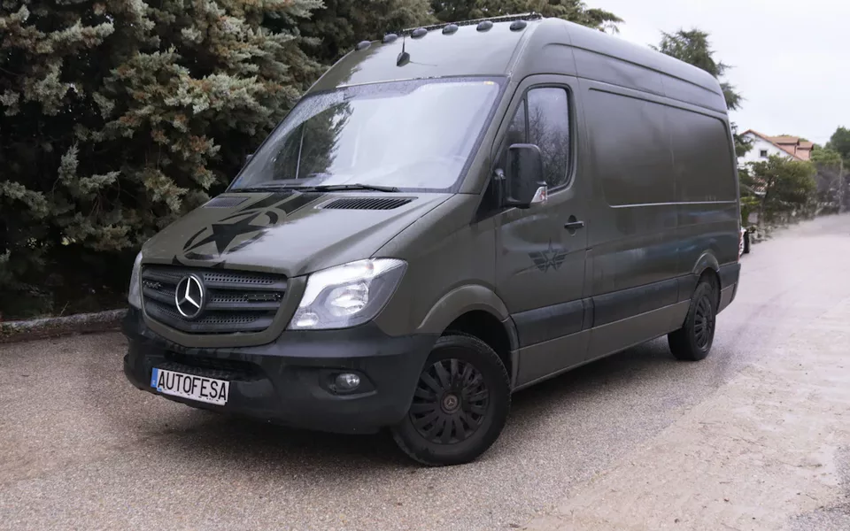 Mercedes-benz Sprinter 316 NGT GAS GNC 3.5T MEDIO ALTO 156CV CAMPER 2P # NAVY